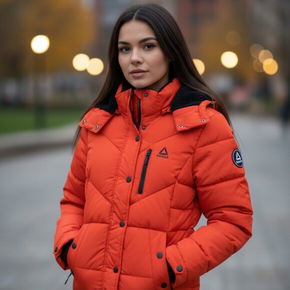 🔥 NEW! Reebok Puffer Jacket - Warmest Winter Ready (Women's M)🥶 - Picture 1 of 9
